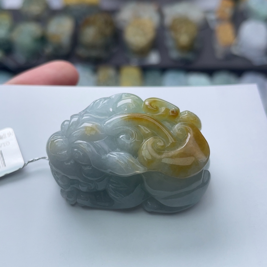 翡翠颈饰未镶嵌貔貅