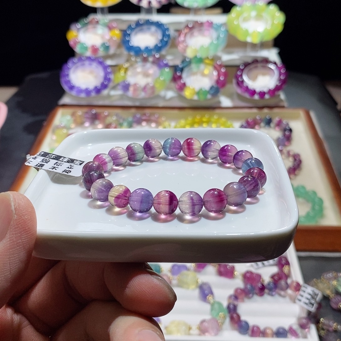 水晶手链未镶嵌西瓜千层9加