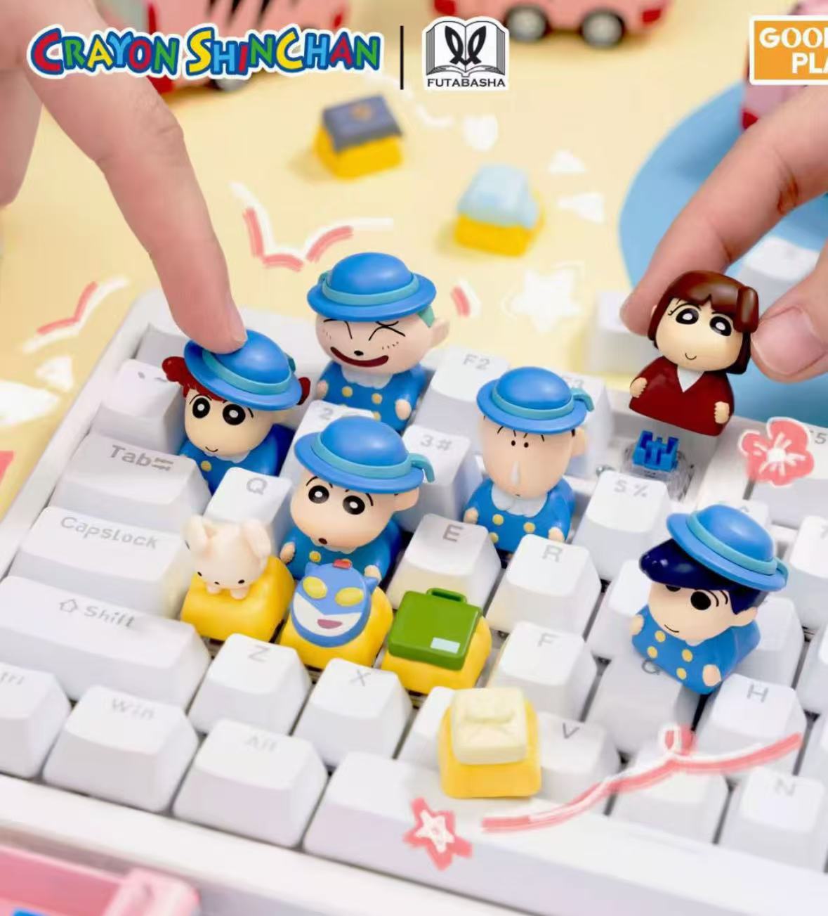 【蜡笔小新】谷玩 GOODSPLAY 立体键帽系列动感巴士盲盒