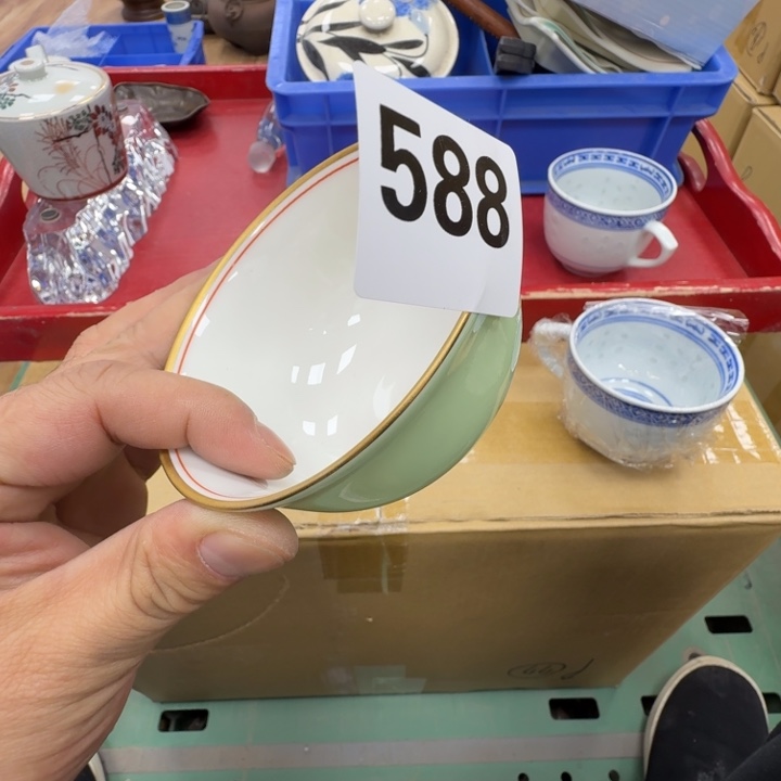 瓷片工艺品摆件瓷器摆件正能量