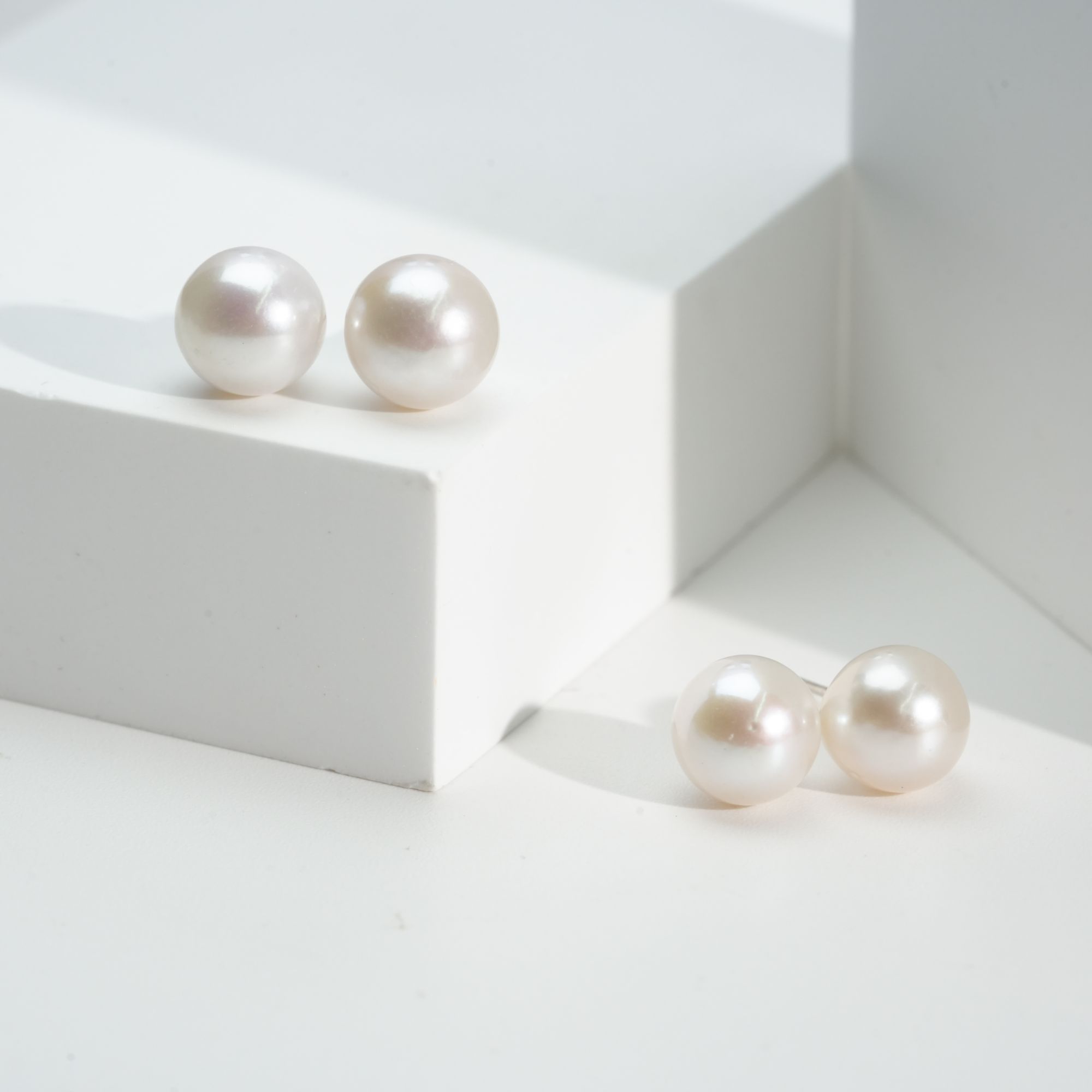 【小北好物】S925银淡水珍珠耳钉约10mm【多样性发一】QH15X571