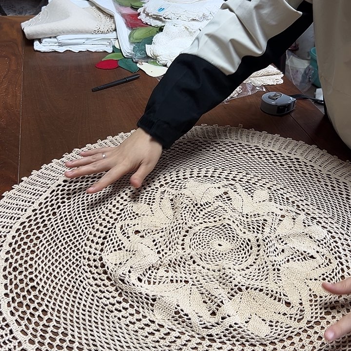 毛绒亚麻棉010-75厘米圆本