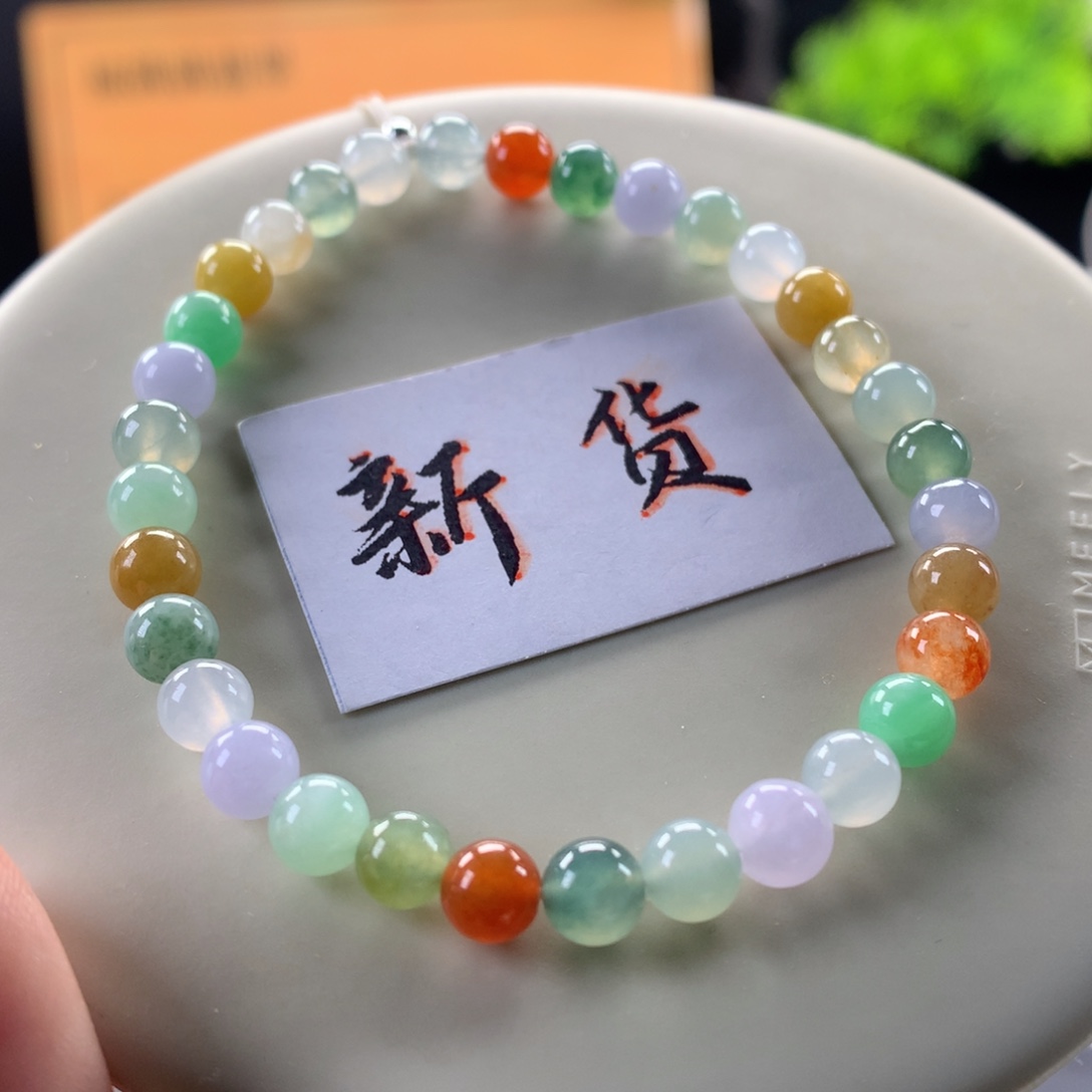 翡翠未镶嵌手链卡5.6