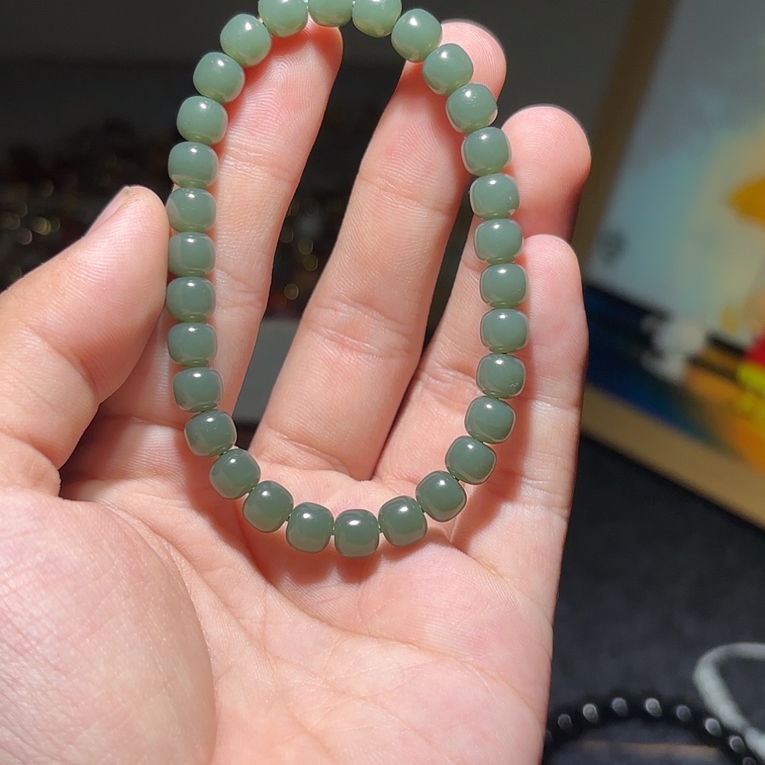 和田玉未镶嵌手链