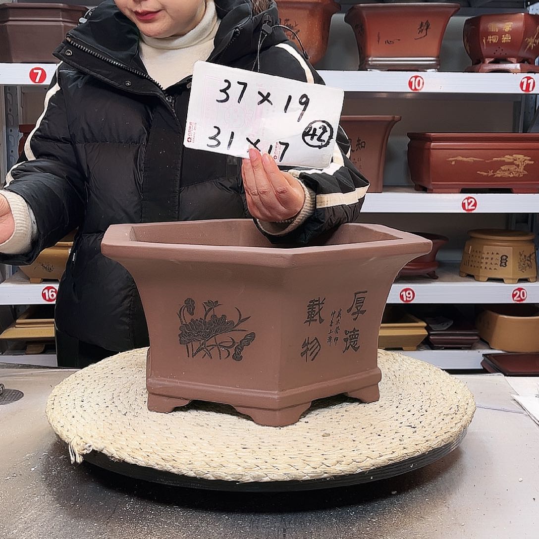 紫砂花盆紫砂花盆