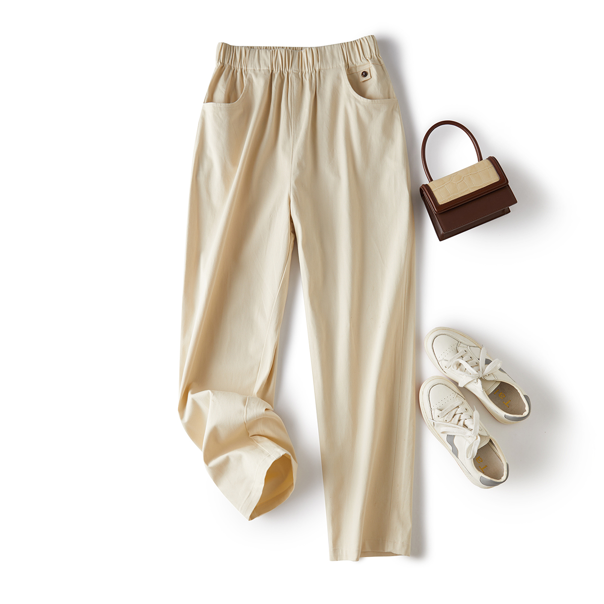 门店27&9！四面弹！版型质感一绝/水洗棉牛仔直筒简约休闲裤L41711