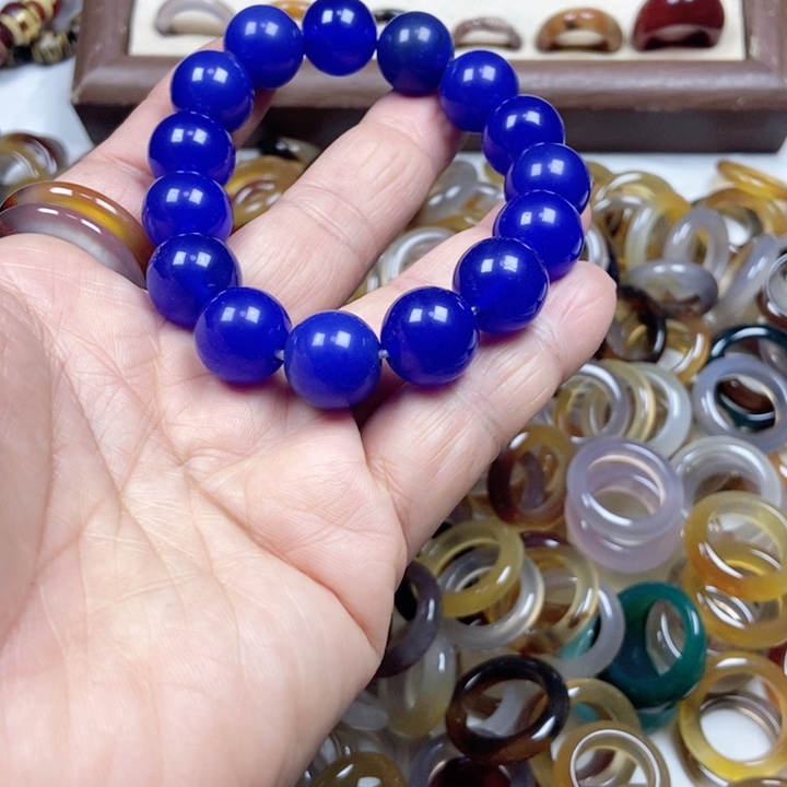 未镶嵌戒指玛瑙/玉髓不退不换