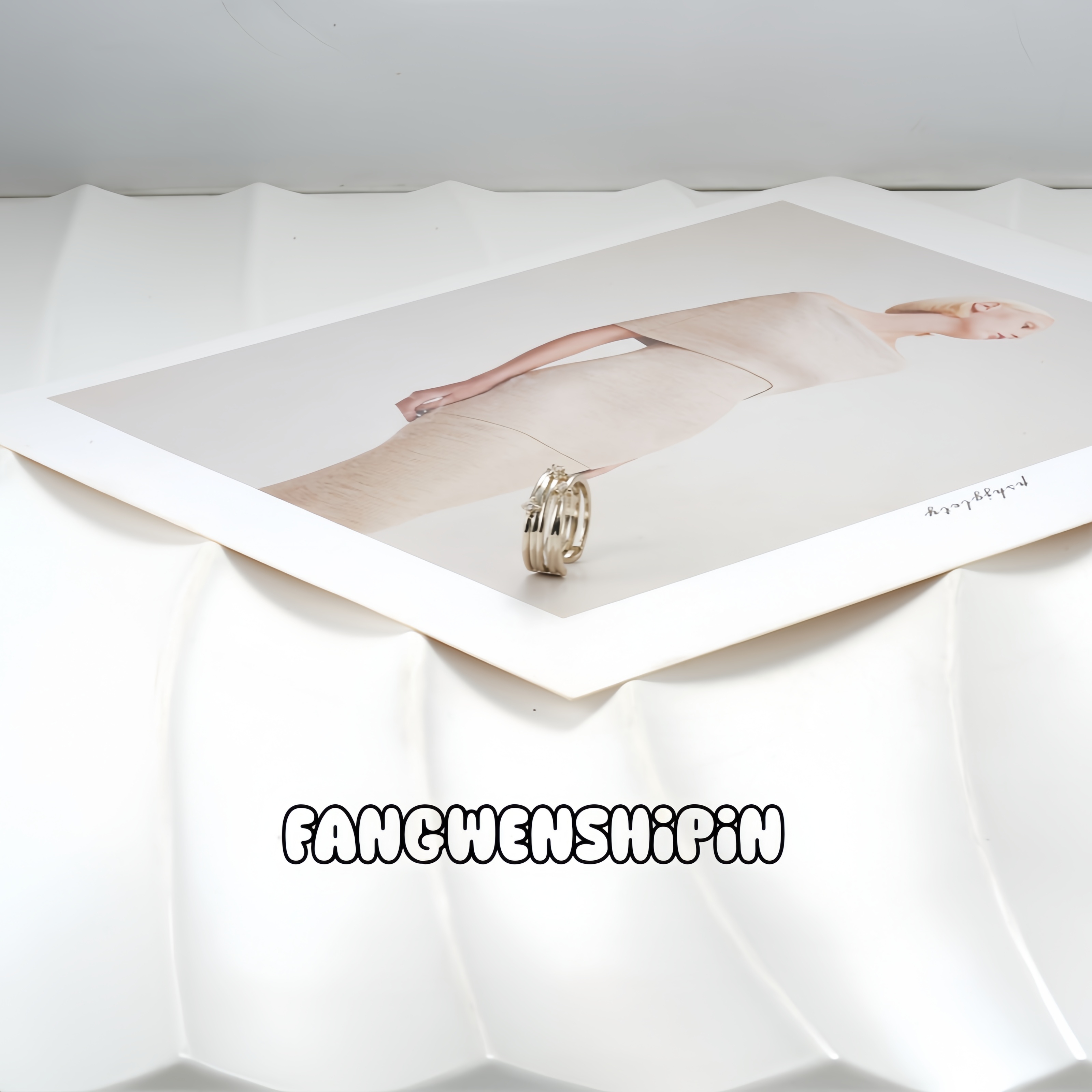 铜合金锆石戒指 【镀K金】4532【开口可调节】