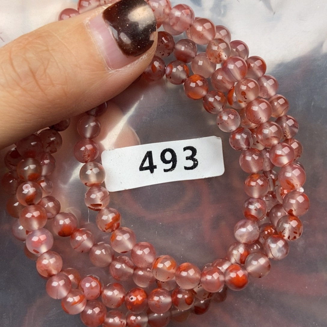 南红玛瑙未镶嵌手链