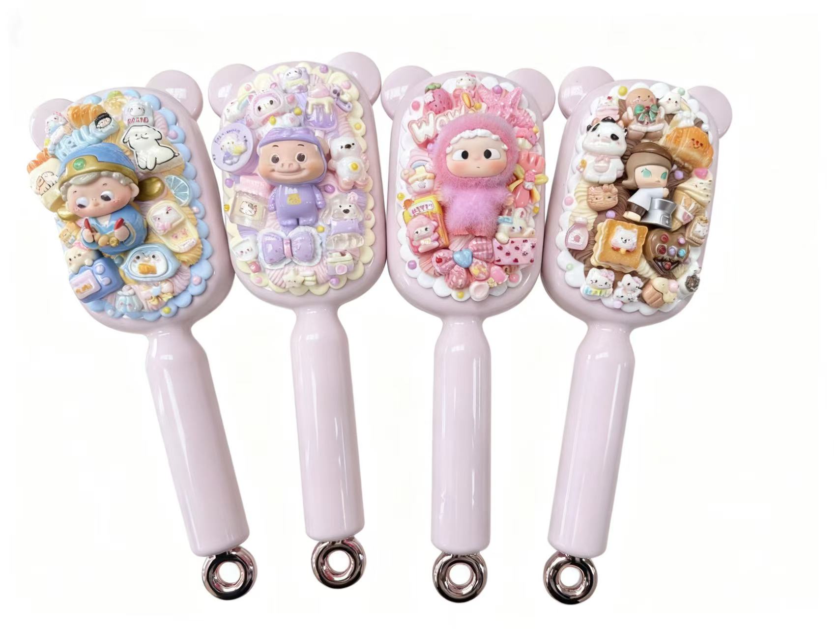 【气垫梳】手工DIY潮玩奶油胶萌粒气垫梳