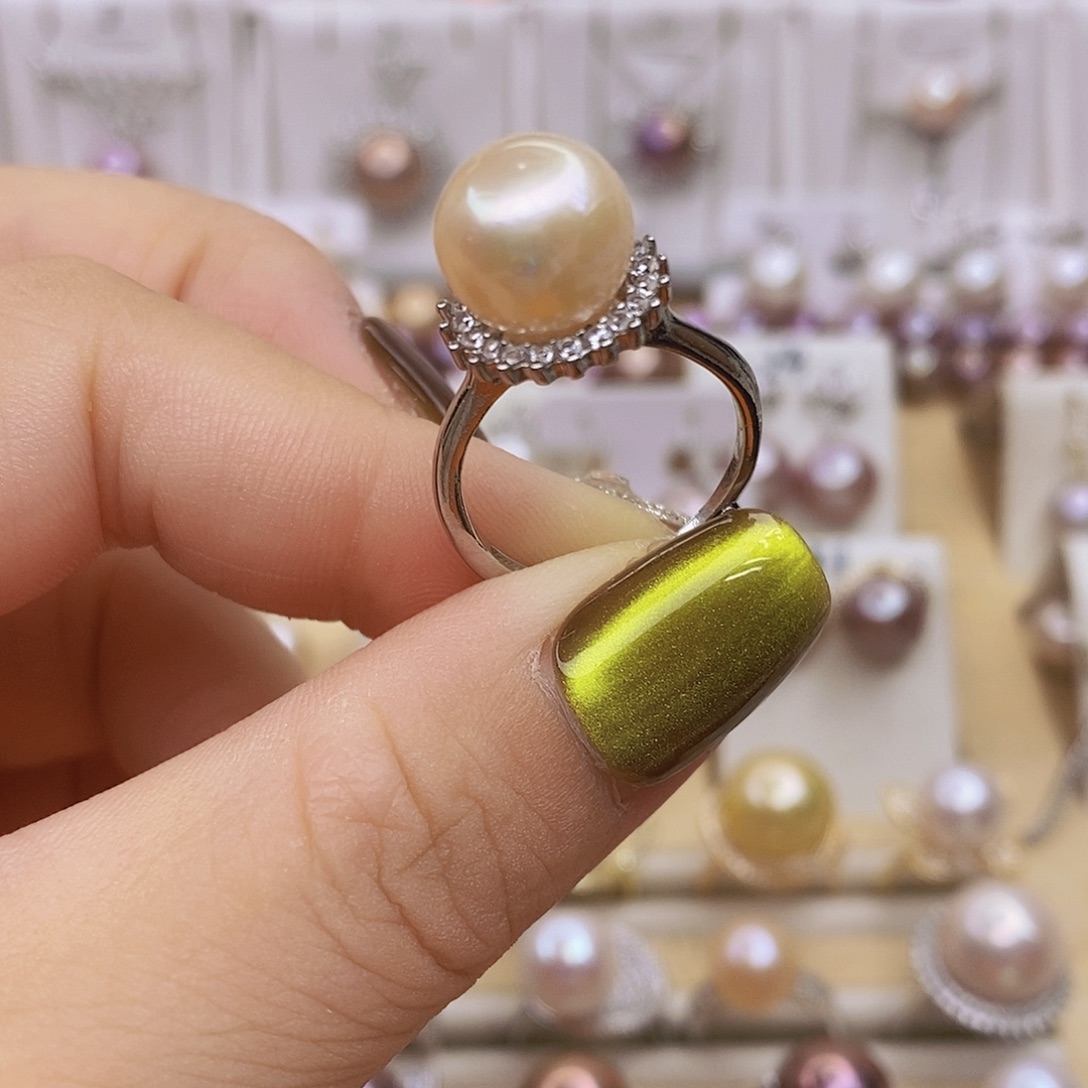 未镶嵌戒指淡水珍珠