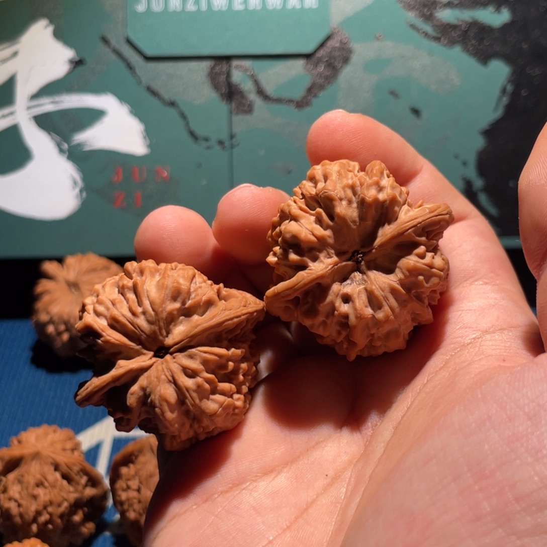 8***9吊坠文玩核桃43君子官帽25032