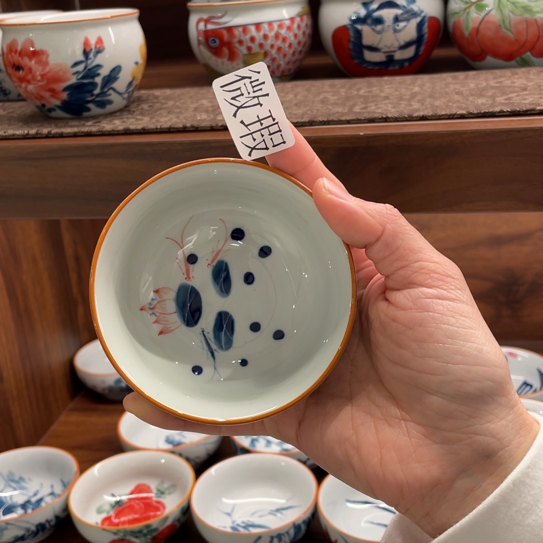 微瑕釉下彩纯手绘