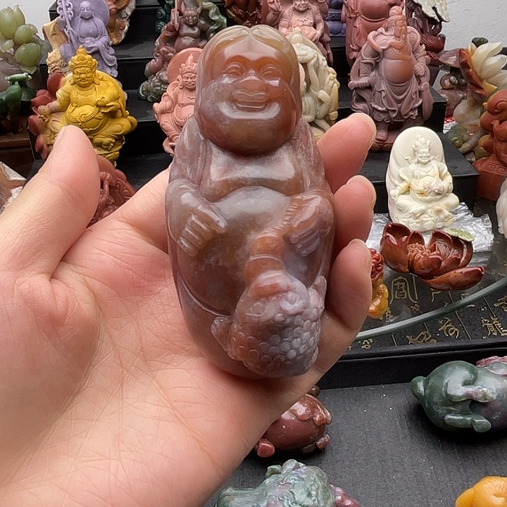 石英质玉未镶嵌手把件