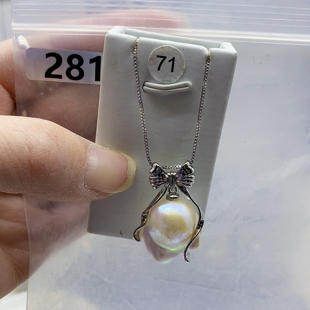 颈饰合金淡水珍珠