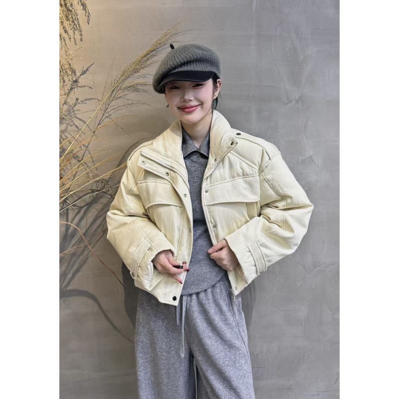 2297#冬季新款90鸭绒服羽绒服防风保暖立体剪裁层次感面包服