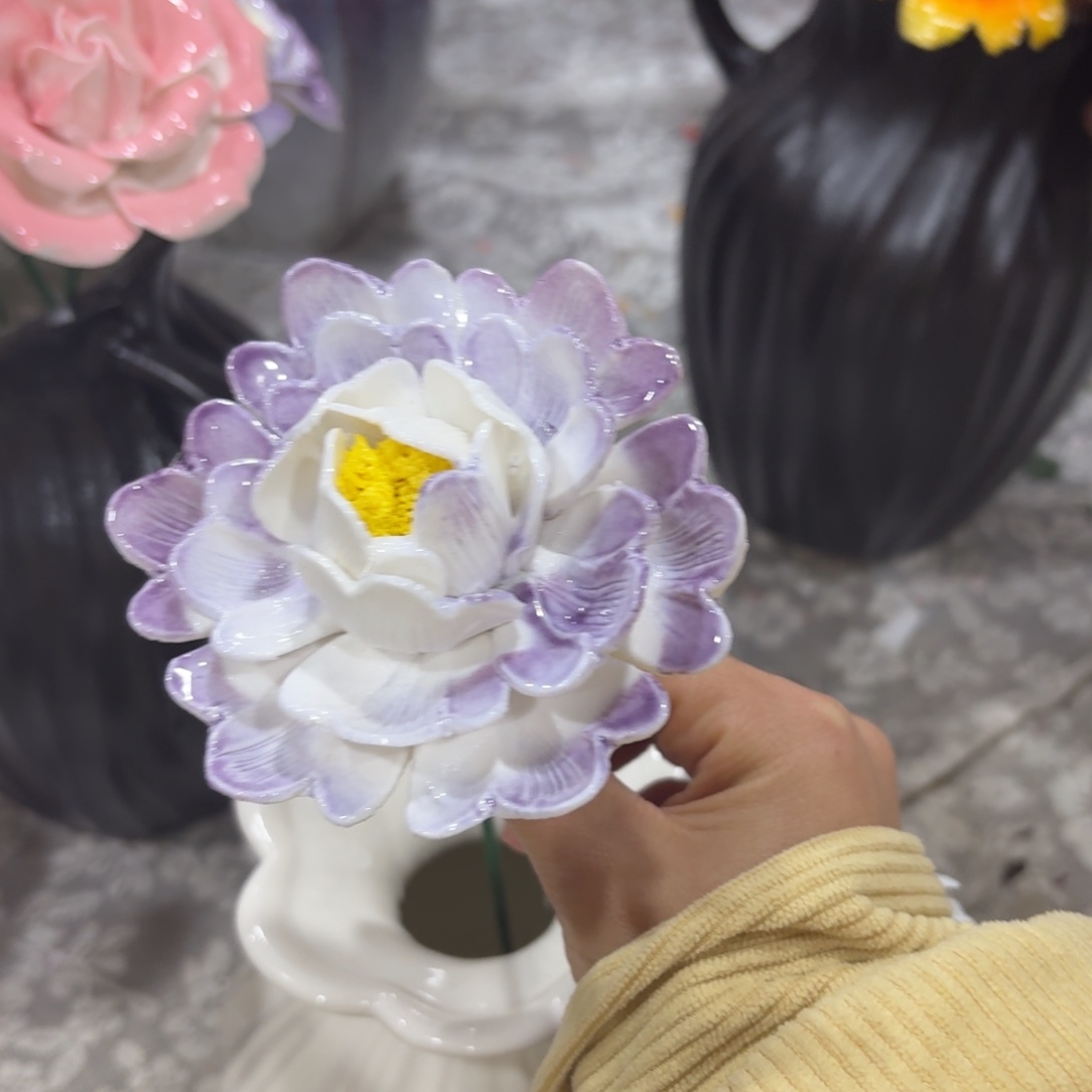 陶瓷花，拍满20发货，退款拉黑