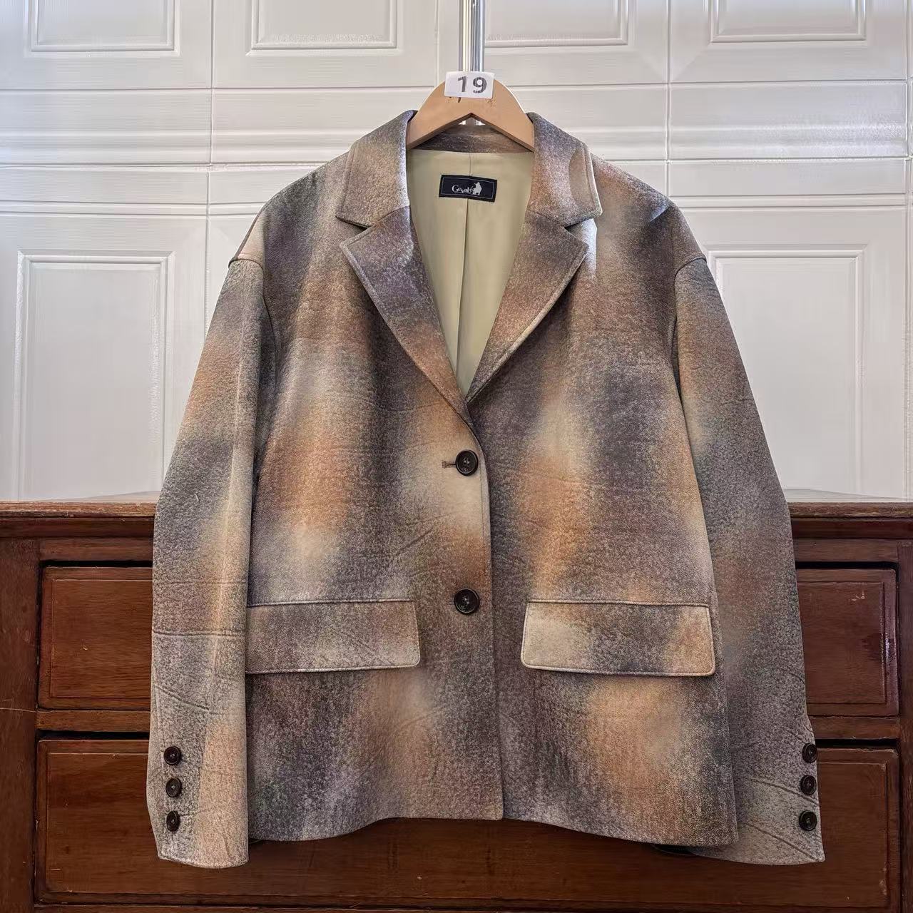 真皮 男士夹克外套 19  130-140斤