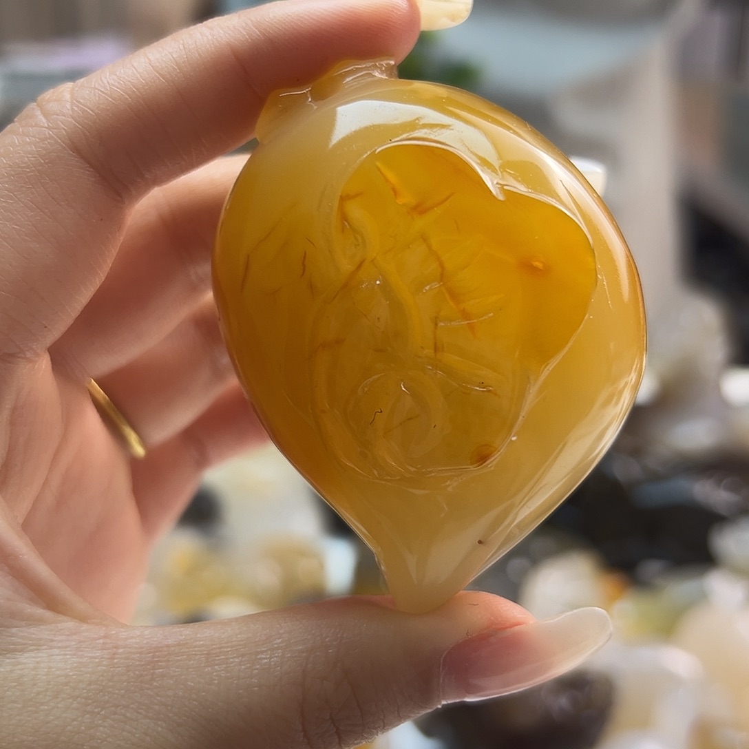 玛瑙/玉髓未镶嵌吊坠(不含链)