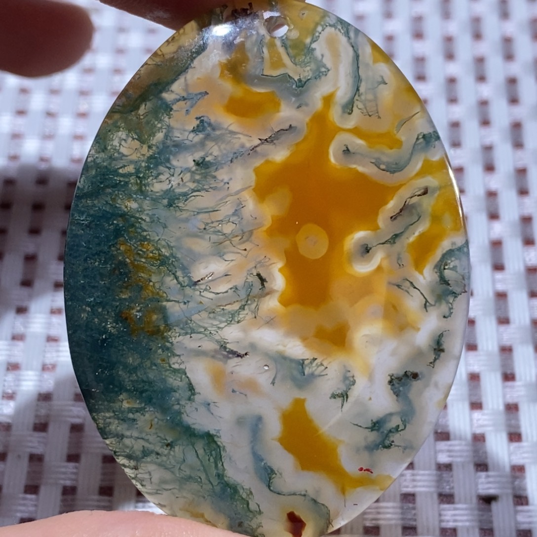 色***空玛瑙/玉髓合金颈饰076