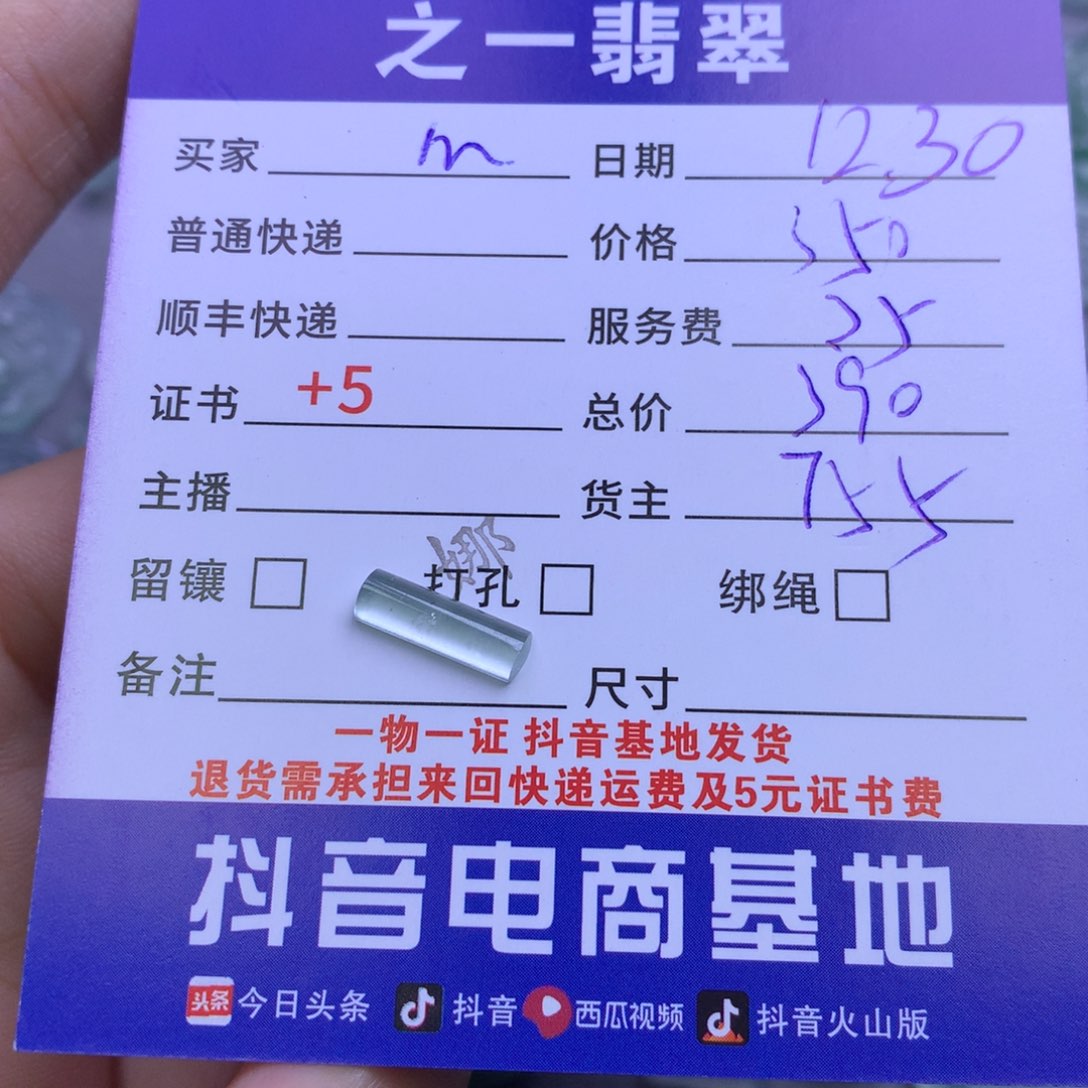 颈饰未镶嵌翡翠m**宁