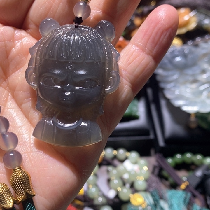 岫玉毛衣链未镶嵌