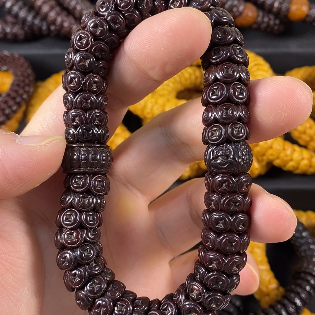 紫金鼠手串配饰钱币无相黑14