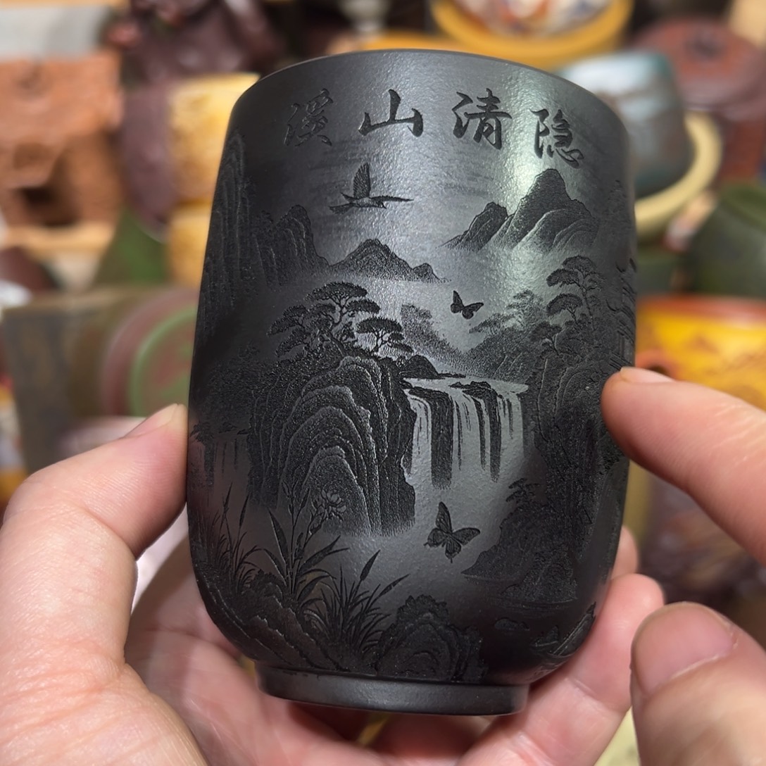 茶杯紫砂宜兴紫砂主人杯