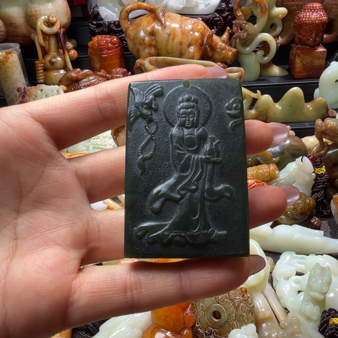 和田玉未镶嵌挂件