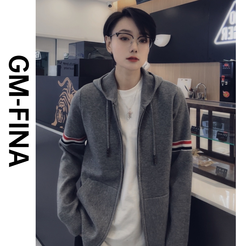 【1281】高级感轻奢连帽毛衣 XJ(YT)