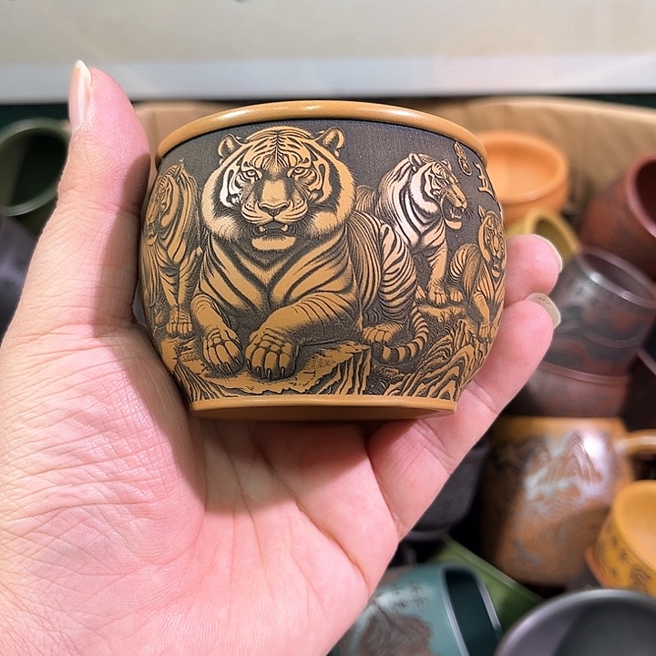 茶杯紫砂全手工紫砂主人杯