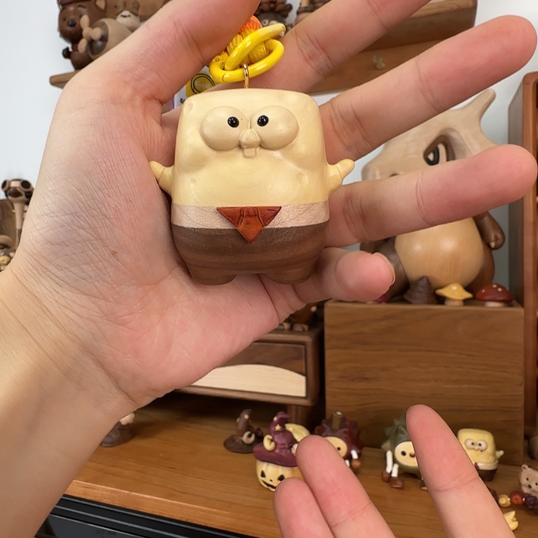 木大叶黄杨海绵宝宝挂件