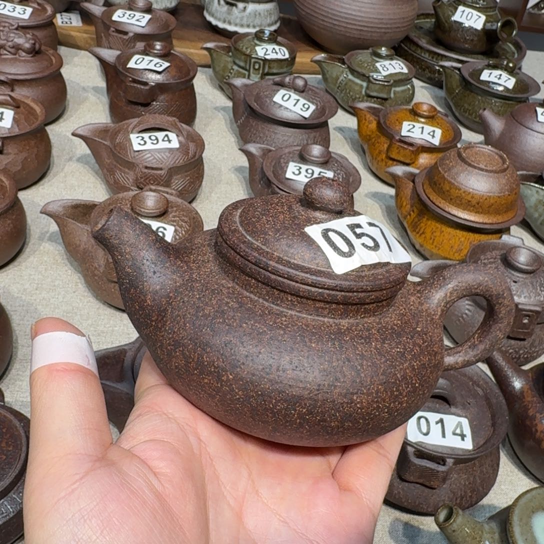 瓷粗瓷茶具素色盖碗