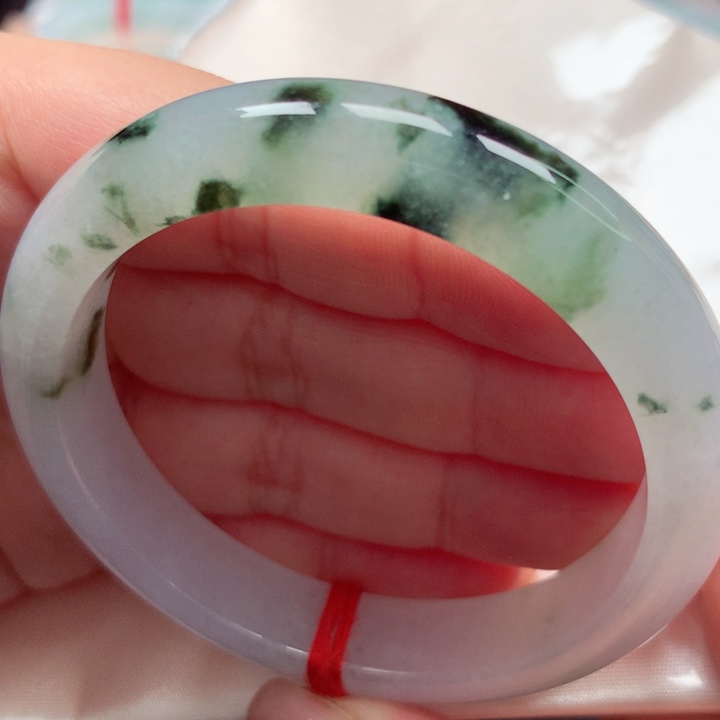 翡翠手镯未镶嵌冰飘花54