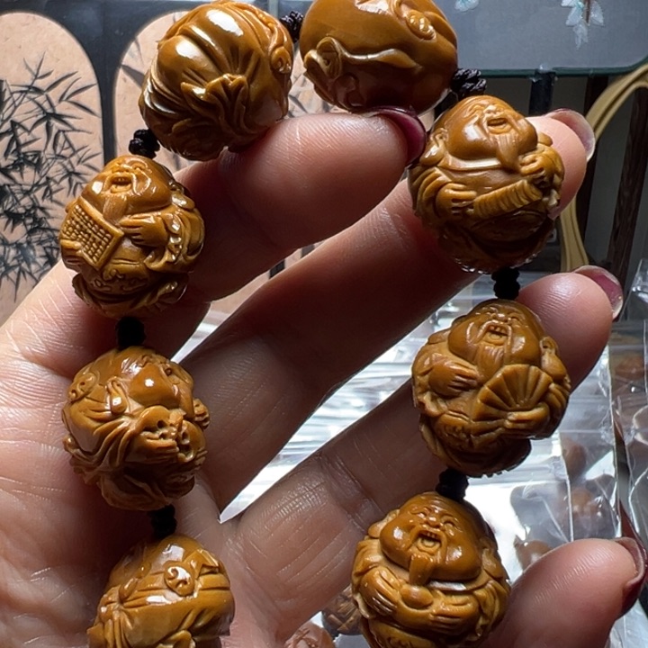 手串/手链橄榄核八方来财