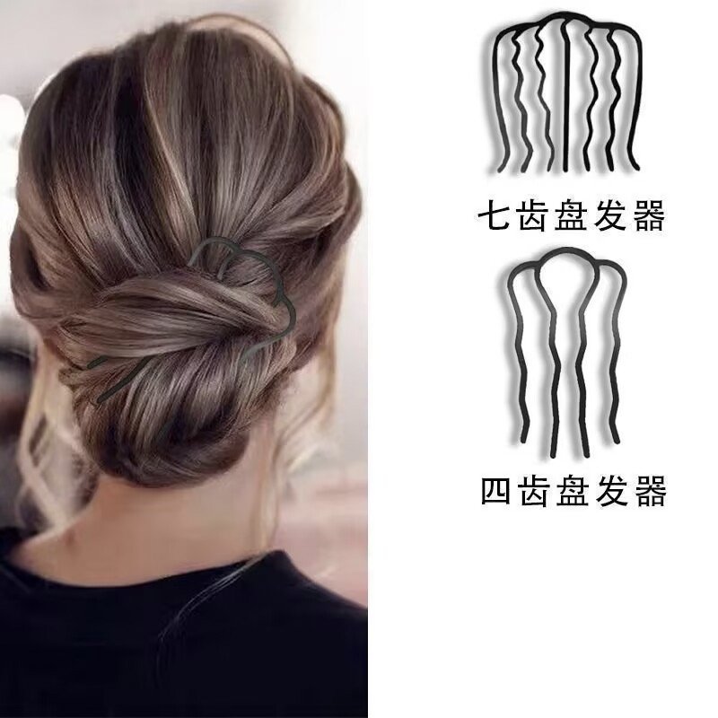 诗泊雅 盘发工具四齿+七齿发簪插梳