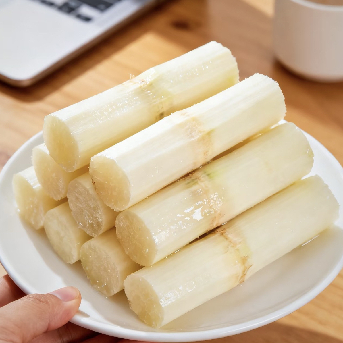 黄金青皮甘蔗，甜，软，带皮约250克