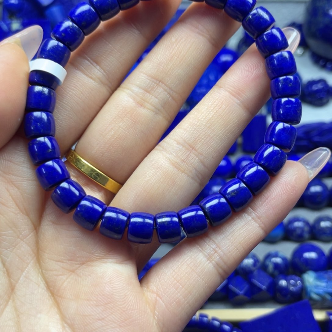 青金石7+直切手串未镶嵌用****5