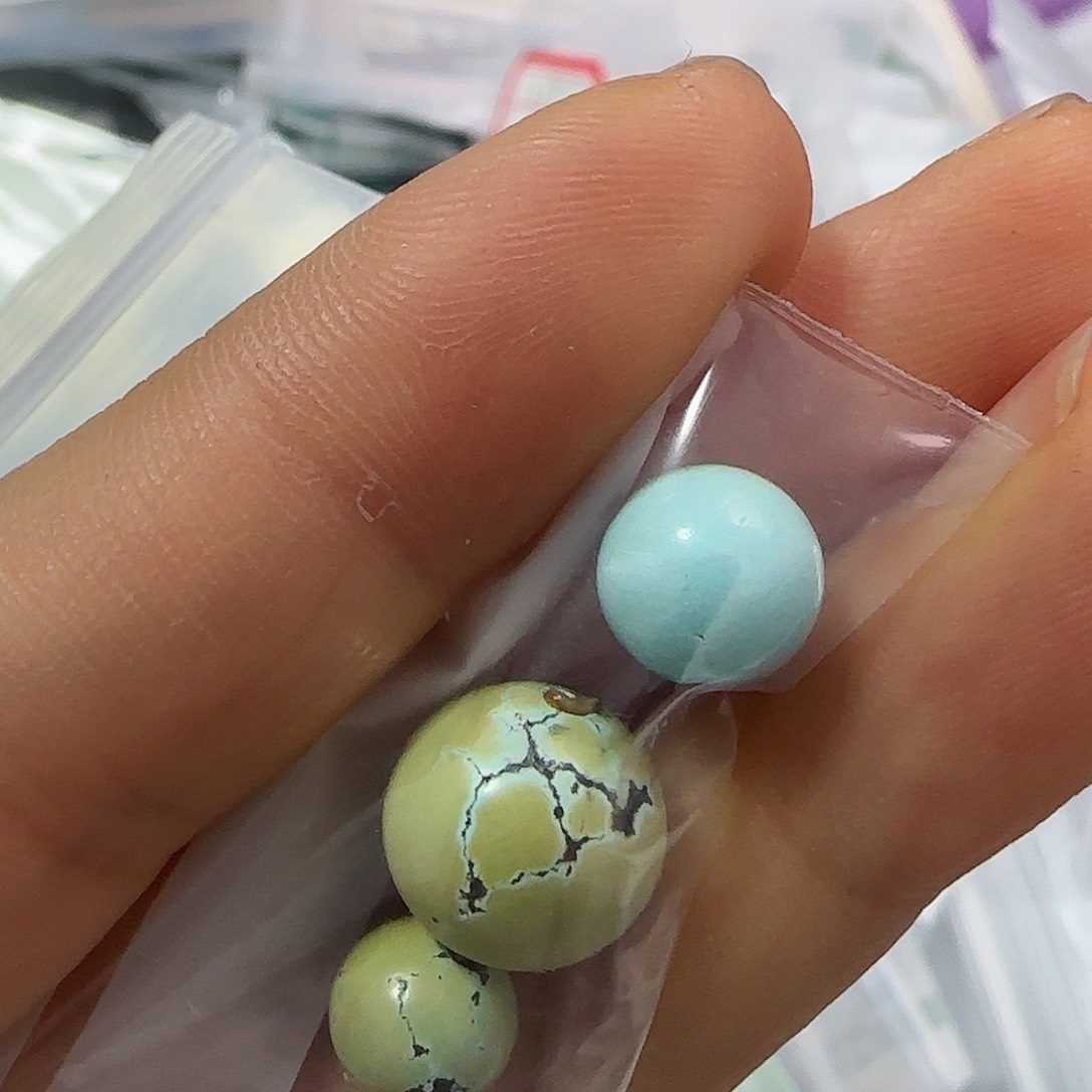 绿松石珠宝半成品未镶嵌