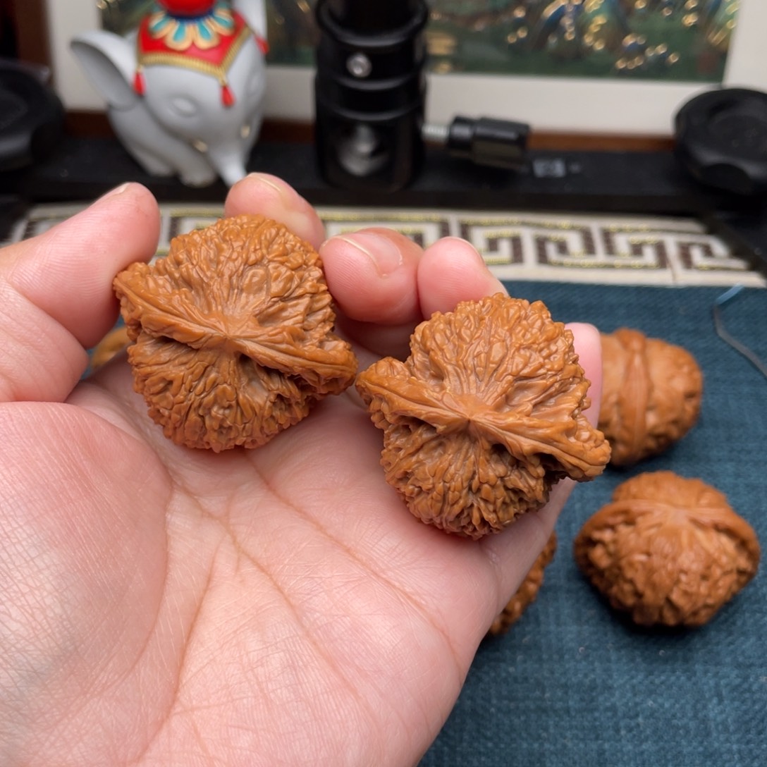 把件文玩核桃全品红皮涿鹿南疆石43