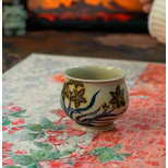 【景德镇雨溪山房】釉里金水仙花陶瓷主人杯yxylj00022陶瓷