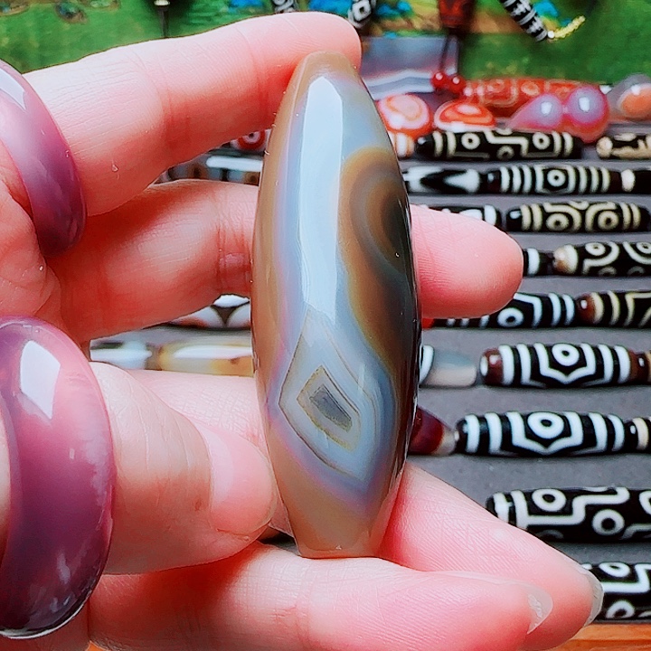 玛瑙/玉髓合金珠宝半成品