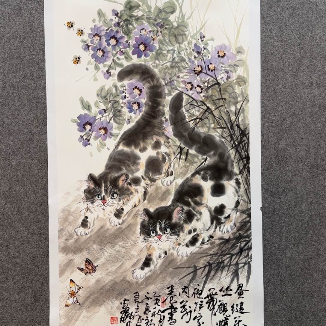 国画娄鹏老师手绘作品