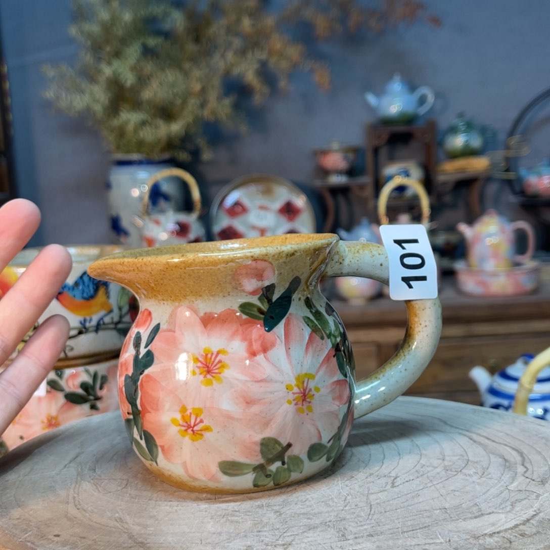 杯素浅陶瓷手工手绘