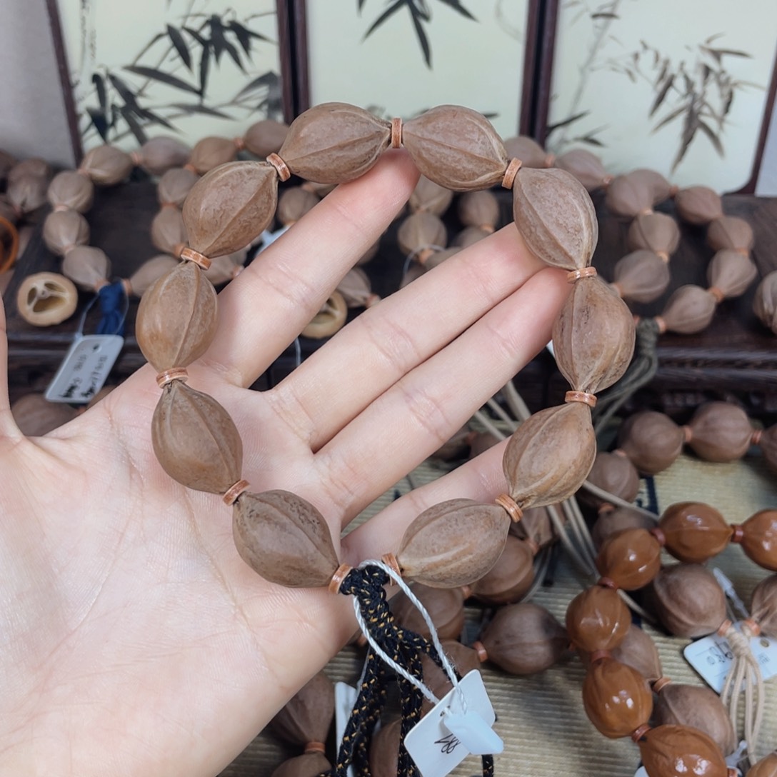 石***光手串橄榄核梅林铁核1725