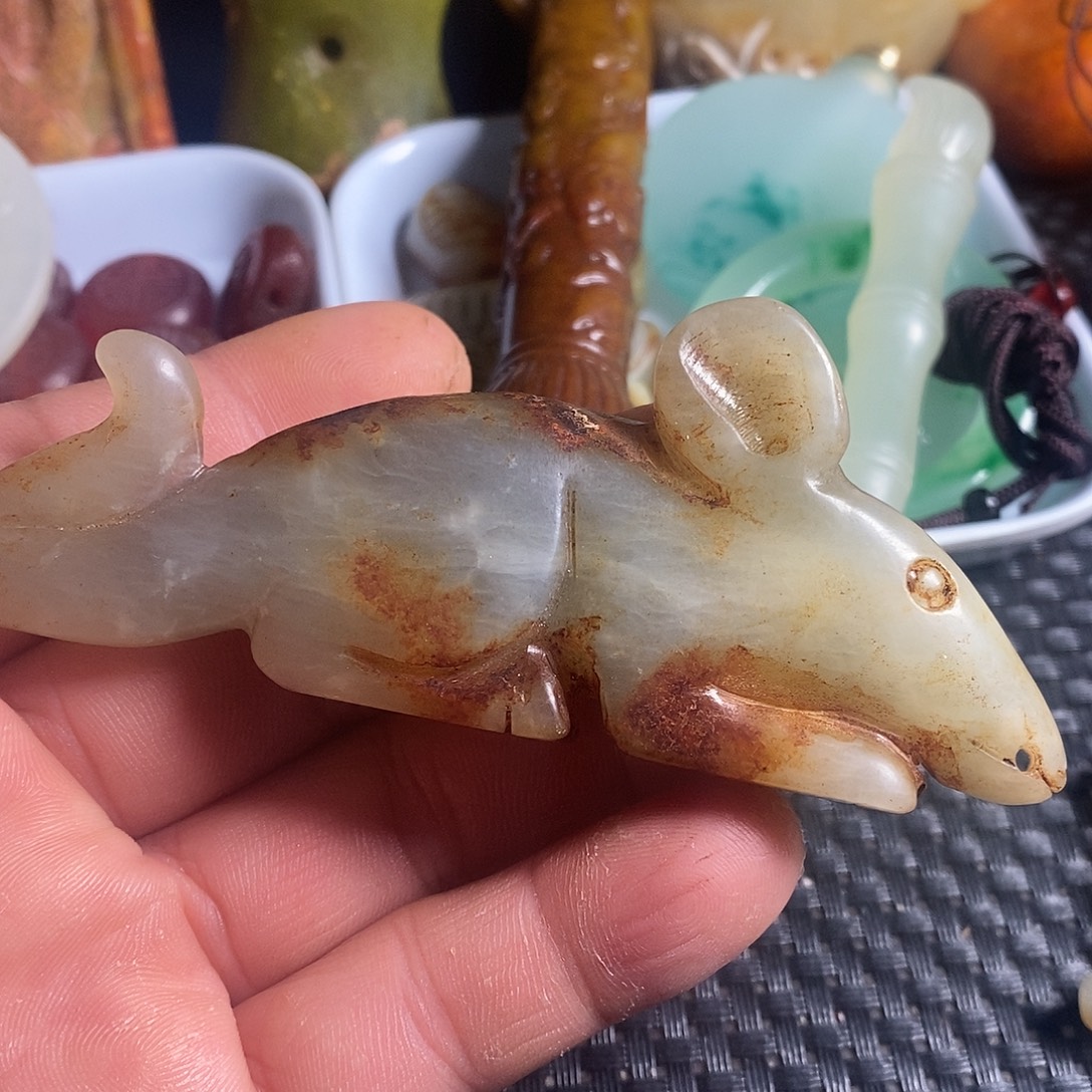 蛇纹石玉合金颈饰