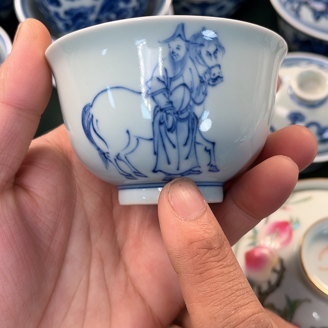 杯青花瓷器青花瓷器