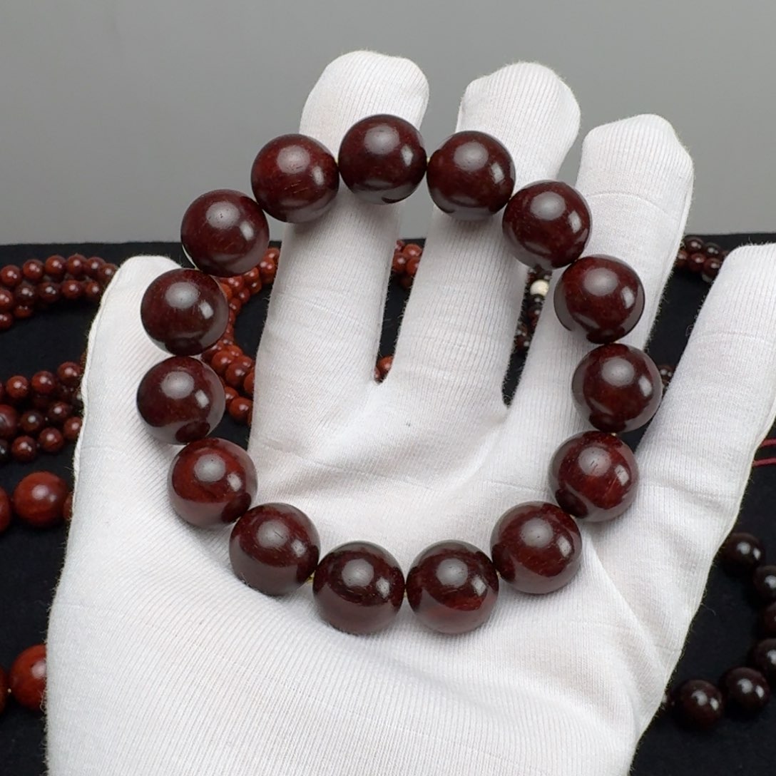 小叶紫檀手串/手链1.5原汁原味高油密老料