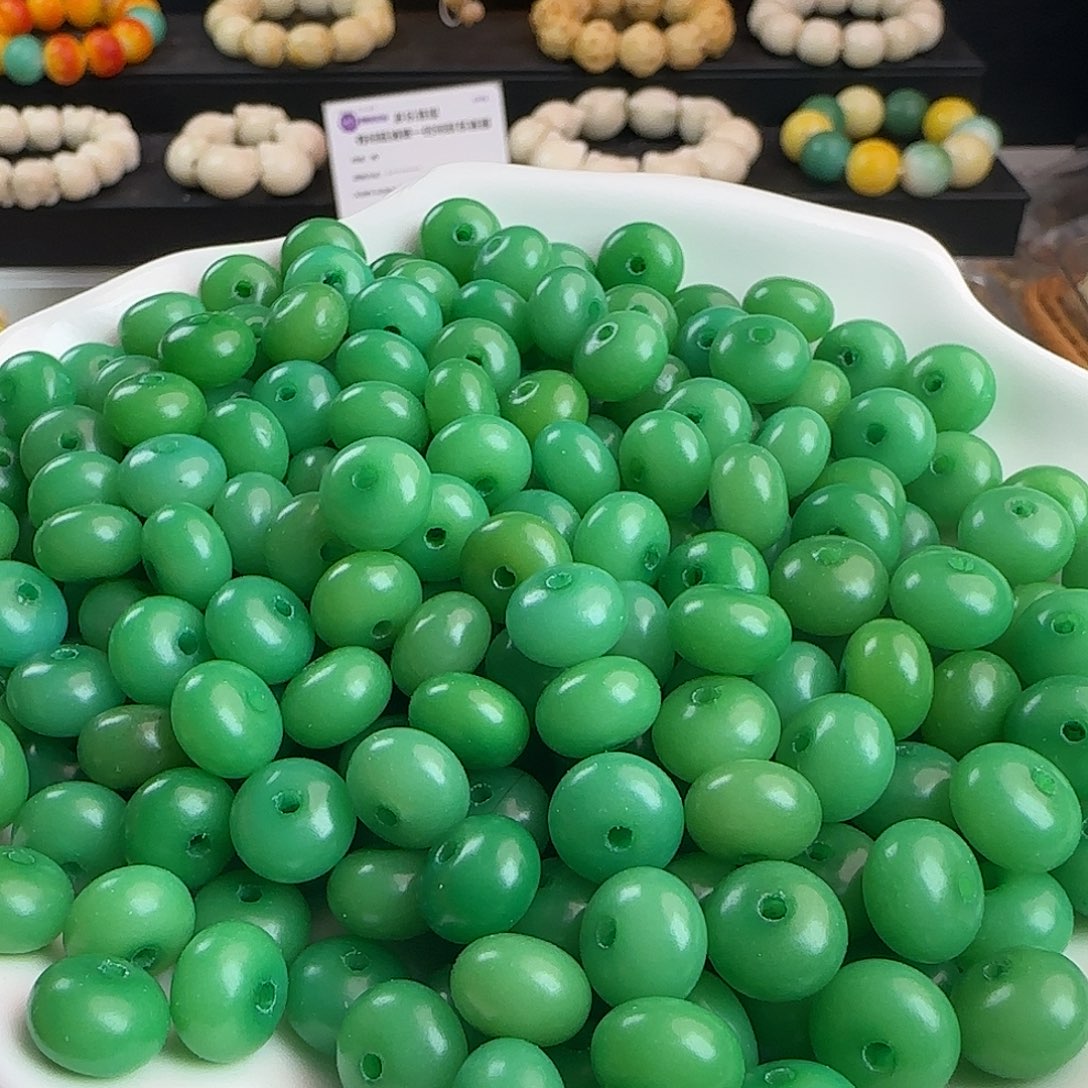 菩提根/象牙果手串卡11草绿算盘100颗卡牌➕100颗