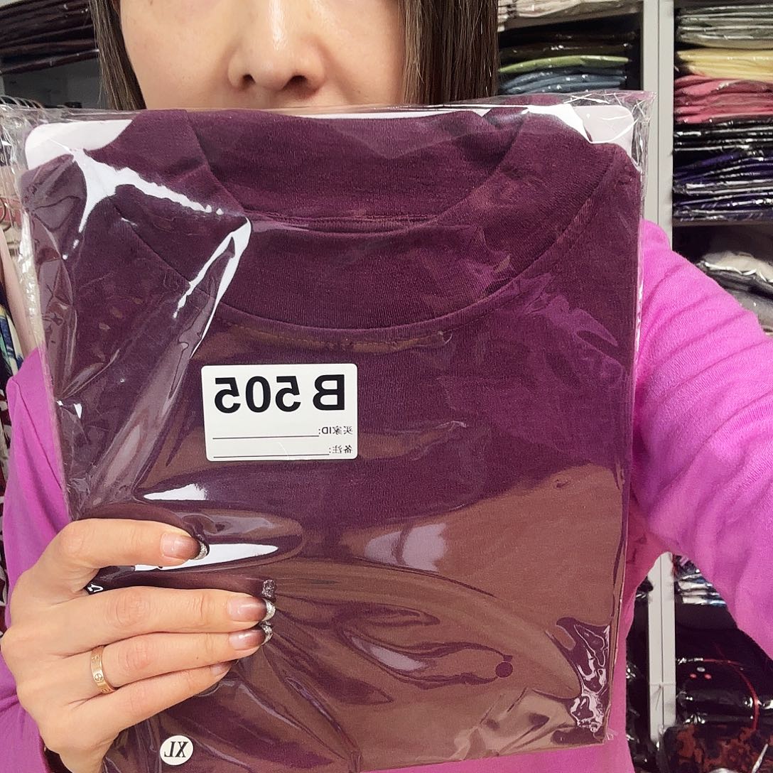 水***3505号紫色半高领特价